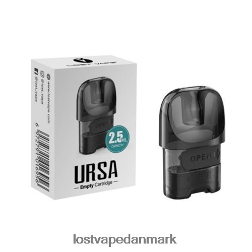 Lost Vape URSA udskiftningspuder sort (2ml tom pod-patron) P4HP215 Lost Vape Flavors Danmark