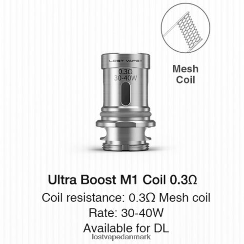 Lost Vape Ultra boost coils (5-pak) m1 v2 0,3 ohm P4HP346 Lost Vape Wholesale