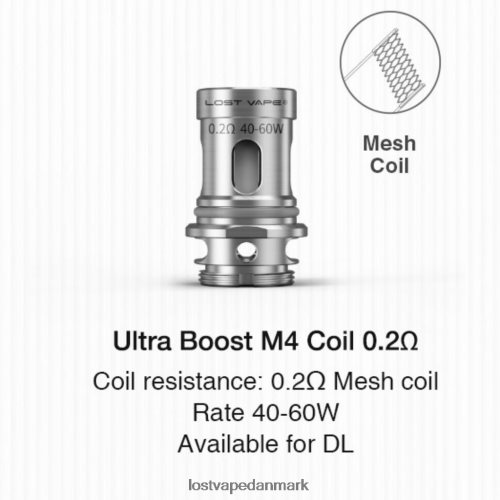 Lost Vape Ultra boost coils (5-pak) m4 v2 0,2 ​​ohm P4HP349 Lost Vape Contact